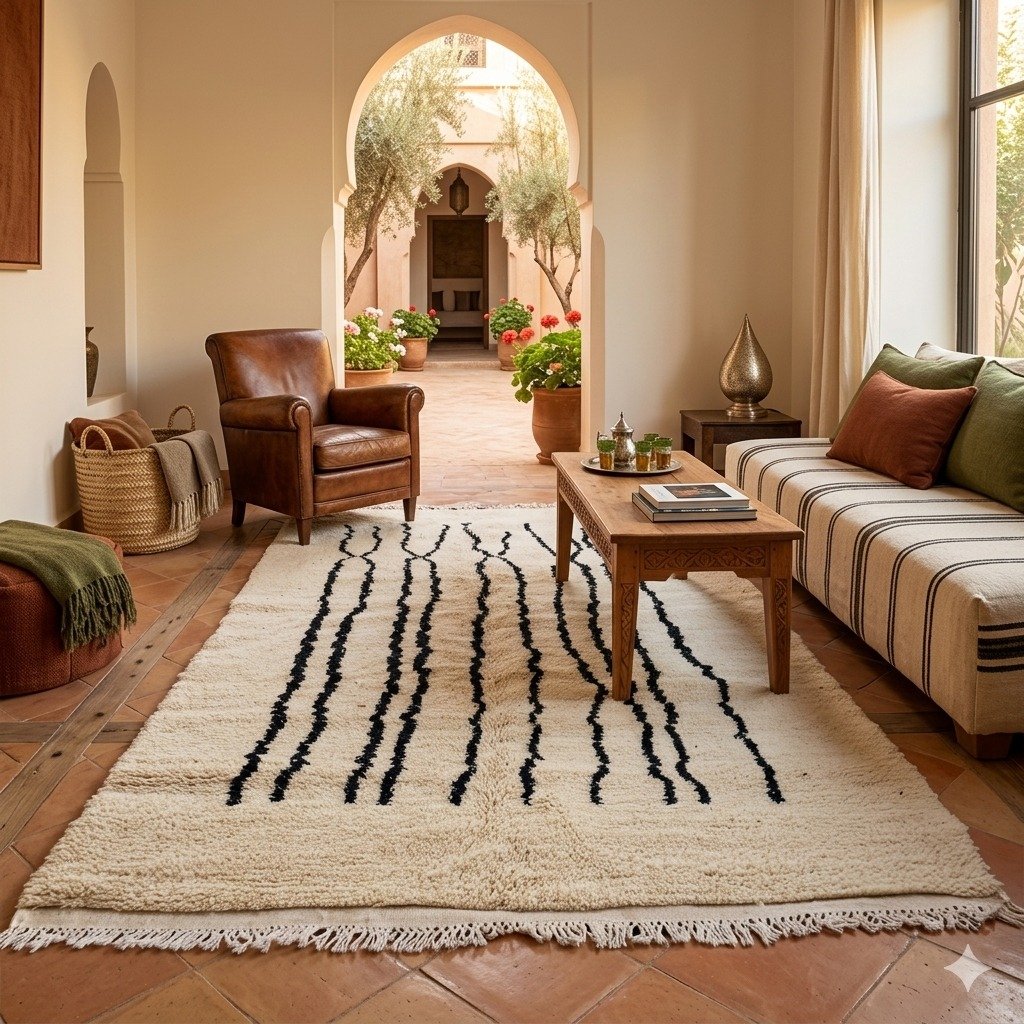 Nawaji rug detail